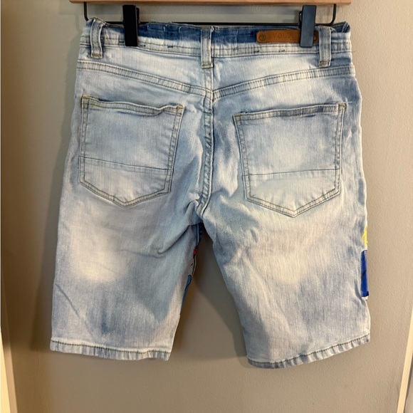 Revolution Blue and Red Graffiti Shorts - Picture 5 of 9